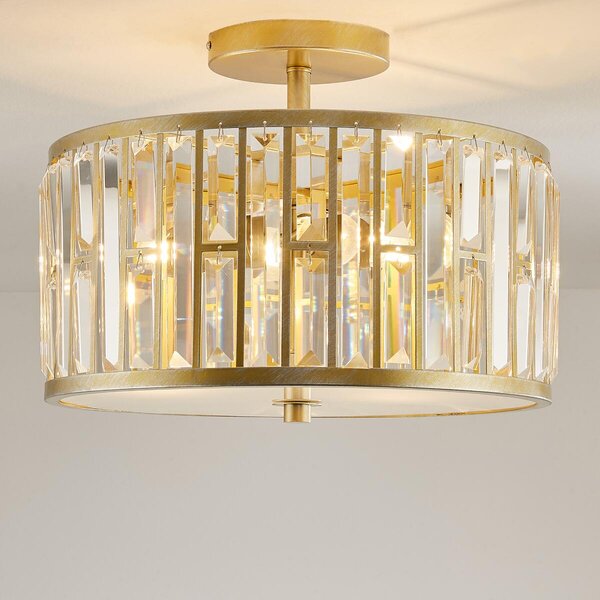 Cosmolight glamour kristály mennyezeti lámpa kyiv átlátszó pezsgő cosc03411cp