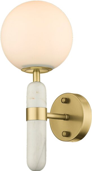 Cosmolight glamour modern fali lámpa la spezia fehér sárgaréz cosw01343br