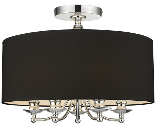 Cosmolight glamour modern mennyezeti lámpa abu dhabi króm fekete cosc05428ch-bk