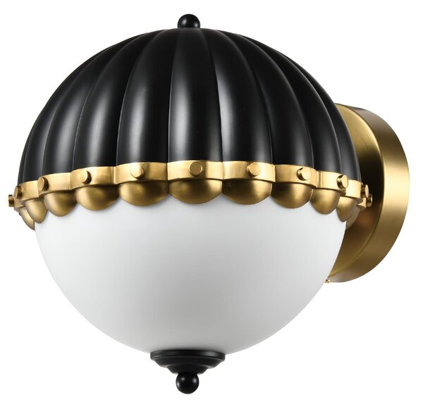 Cosmolight glamour modern fali lámpa pralines fekete sárgaréz cosw01244bk
