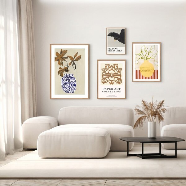 Kép 52x72 cm Yellow Vase – Malerifabrikken