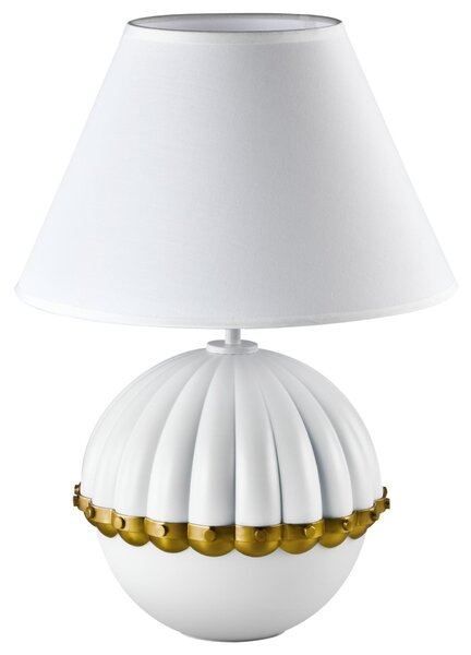 Cosmolight glamour modern asztali lámpa pralines fehér sárgaréz cost01268wh