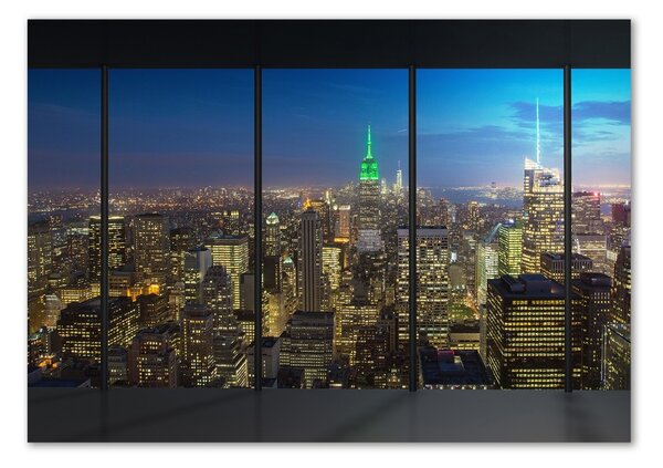 Üvegkép falra New york éjjel