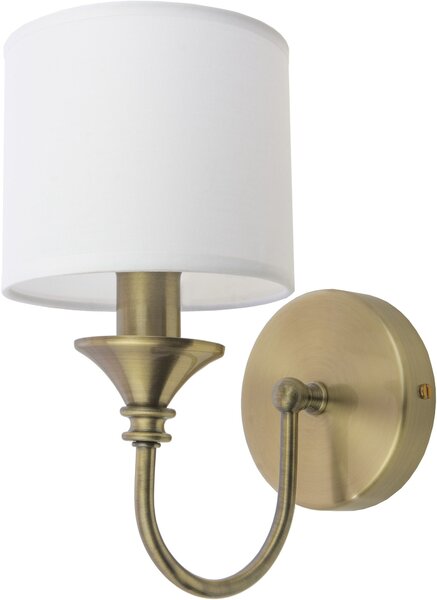 Cosmolight glamour modern fali lámpa abu dhabi fehér sárgaréz cosw01844br-wh