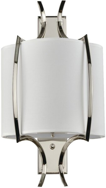 Cosmolight glamour modern fali lámpa faro fehér nikkel cosw01053ni-wh
