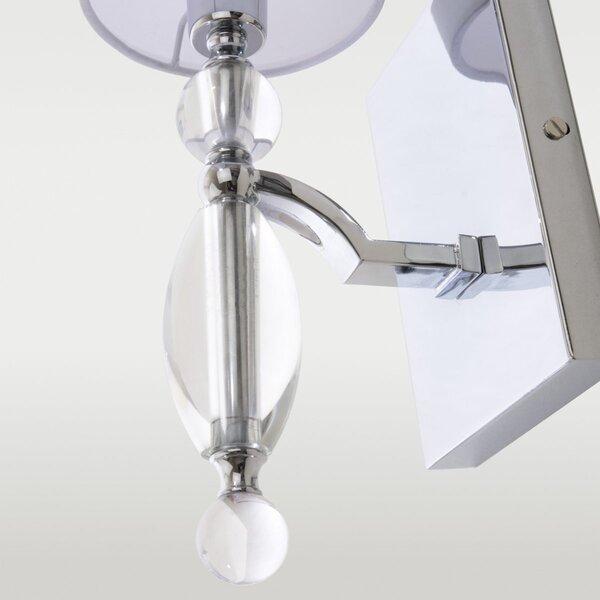 Cosmolight glamour modern fali lámpa cancun fehér króm cosw01780ch-wh