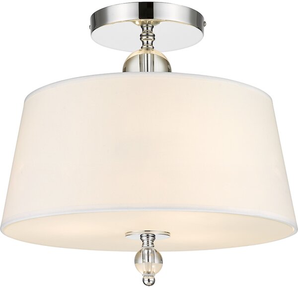 Cosmolight glamour modern mennyezeti lámpa cancun fehér króm cosc03957ch-wh