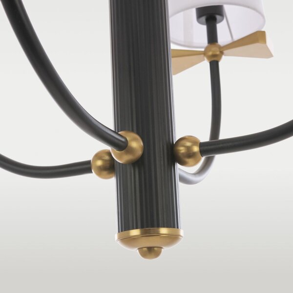 Cosmolight glamour modern csillár bow fehér fekete sárgaréz cosp04183bk