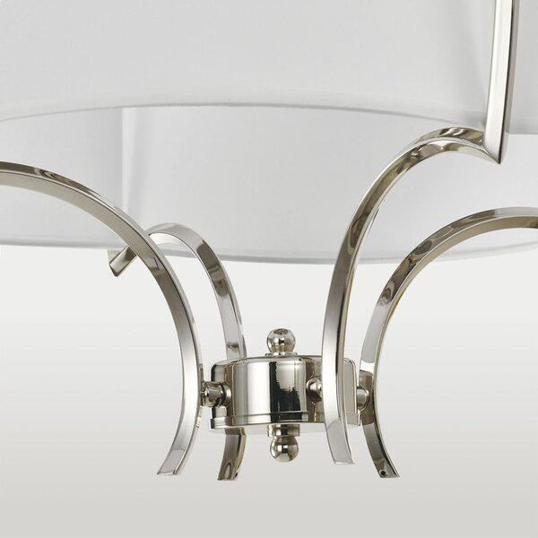 Cosmolight glamour modern mennyezeti lámpa faro fehér nikkel cosp04046ni-wh