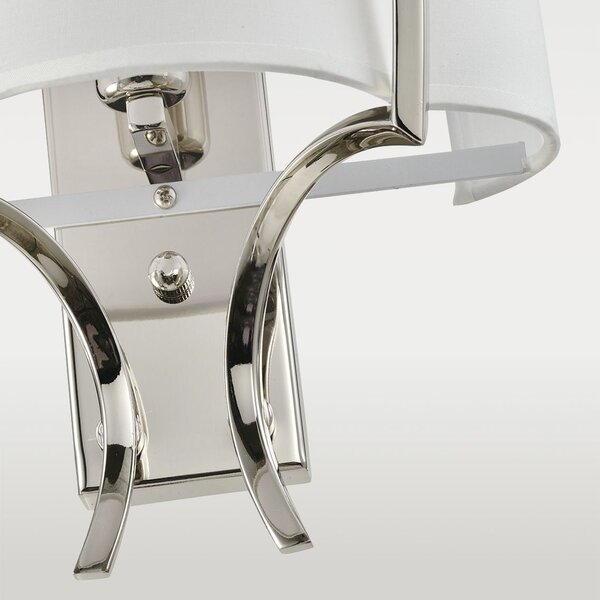Cosmolight glamour modern fali lámpa faro fehér nikkel cosw01053ni-wh