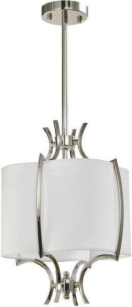 Cosmolight glamour modern függeszték faro fehér nikkel cosp01039ni-wh