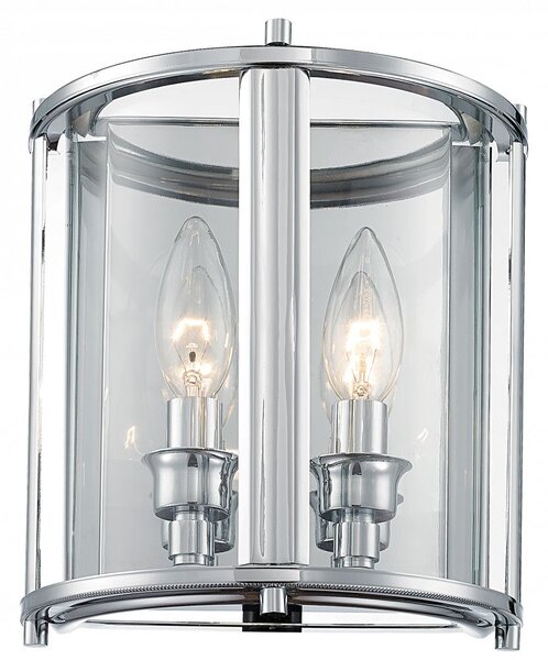 Cosmolight modern fali lámpa new york króm átlátszó cosw02899ch