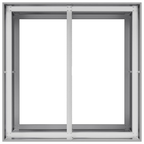 VidaXL Növénytartó 80x80x80 cm Horganyzott acél