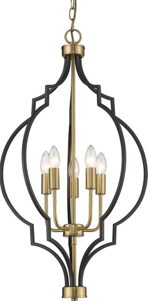 Cosmolight modern csillár nashville fekete arany cosp05186bk