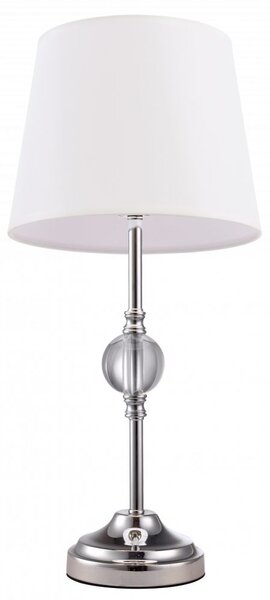 Cosmolight glamour klasszikus asztali lámpa monaco fehér króm cost01230ch-wh
