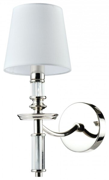 Cosmolight modern fali lámpa siena fehér nikkel cosw01315ni-wh