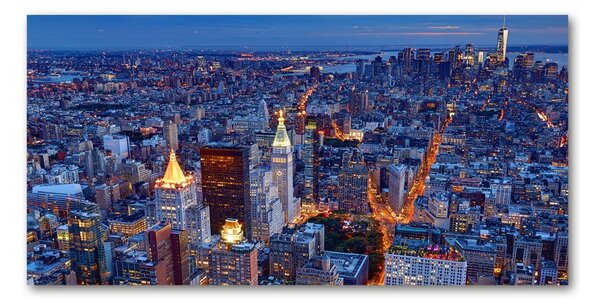 Akrilüveg fotó Manhattan éjjel