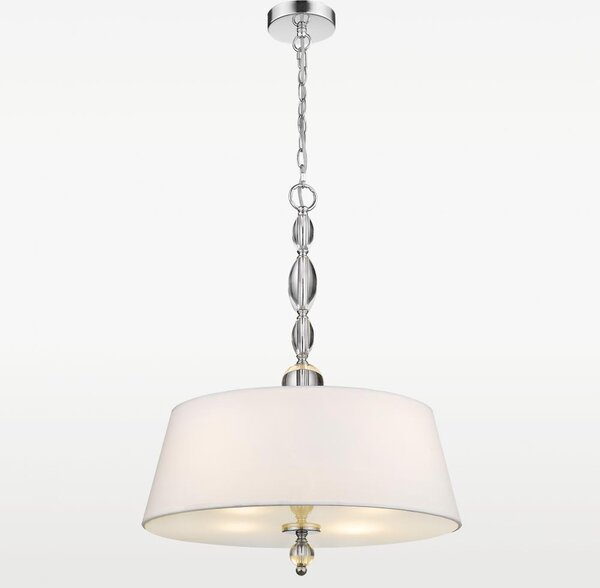 Cosmolight modern függeszték cancun fehér króm cosp04981ch-wh