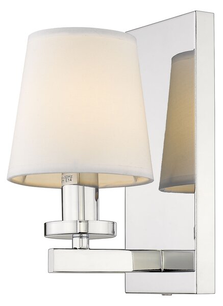 Cosmolight glamour klasszikus fali lámpa london fehér króm cosw01014ch-wh