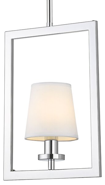 Cosmolight glamour klasszikus függeszték london fehér króm cosp01007ch-wh
