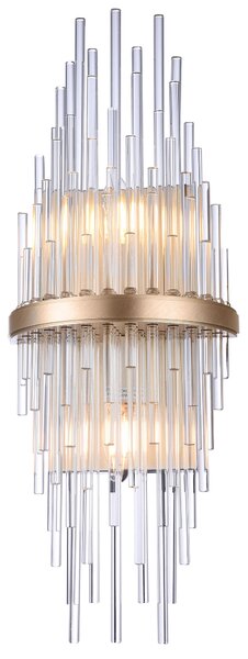 Cosmolight glamour kristály fali lámpa reykjavik átlátszó pezsgő cosw02073cp