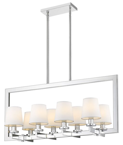 Cosmolight glamour klasszikus csillár london fehér króm cosp08038ch-wh