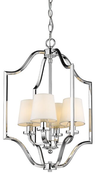 Cosmolight glamour klasszikus csillár new york fehér króm cosp04380ch-wh