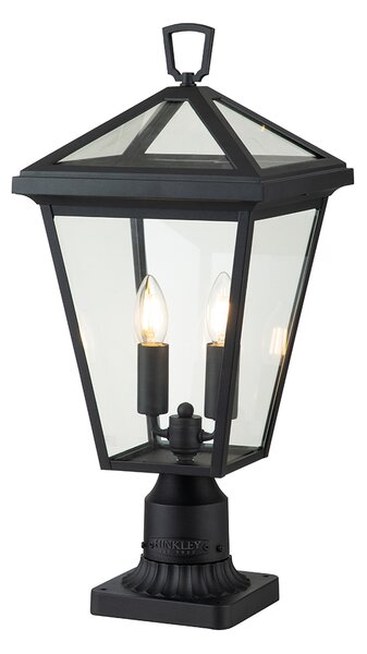 Quintiesse klasszikus vintage kültéri állólámpa alford place fekete átlátszó elsqnalfordplace3mmb IP44