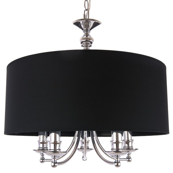 Cosmolight glamour klasszikus csillár abu dhabi fekete ezüst cosp05697ch-bk