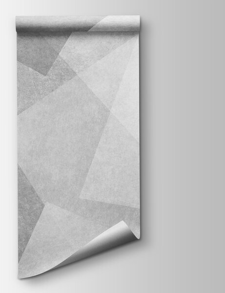 Fotótapéta Szürke és fehér háttér, Geometriai 3D fotótapéta, Népszerű fotótapéta, u74057 - Tapeko.hu