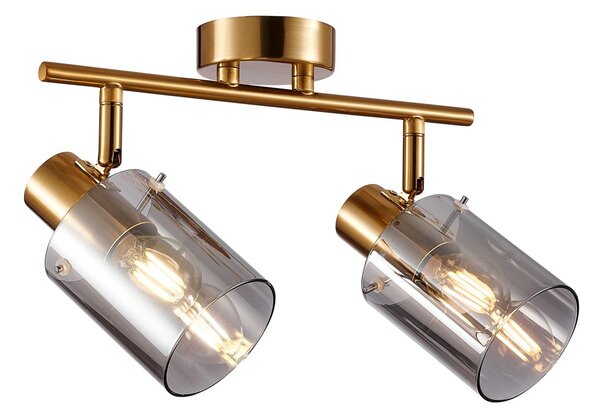 Italux modern spot lámpa sardo füstös sárgaréz itxspl-5581-2-bro-sg