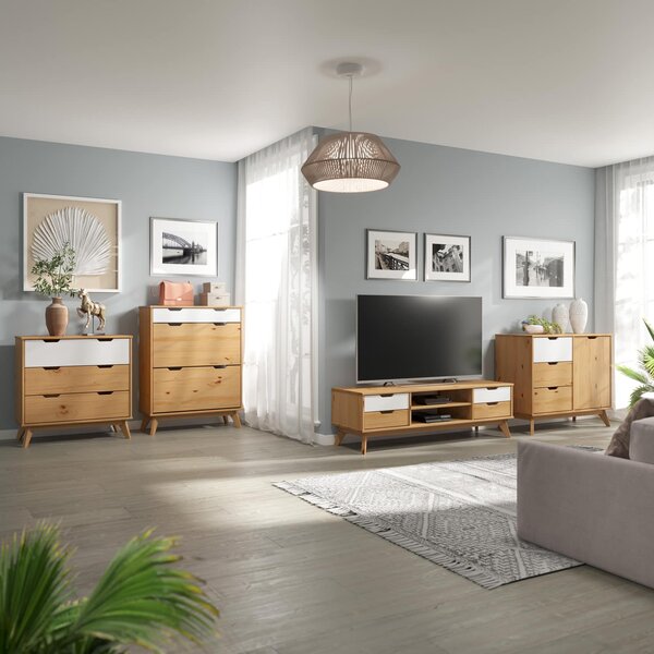 Casaria® Borneo TV-szekrény - 140x42x40 cm
