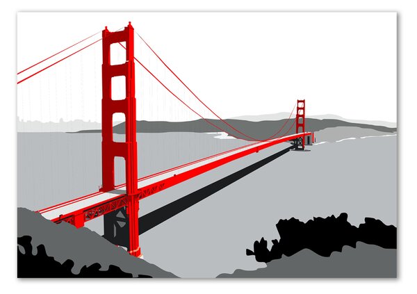 Akrilüveg fotó Bridge san francisco