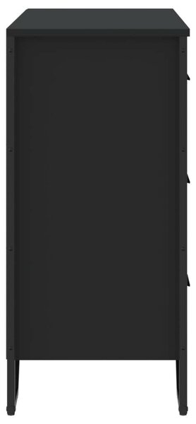VidaXL fekete szerelt fa Komód 91 x 35,5 x 74,5 cm