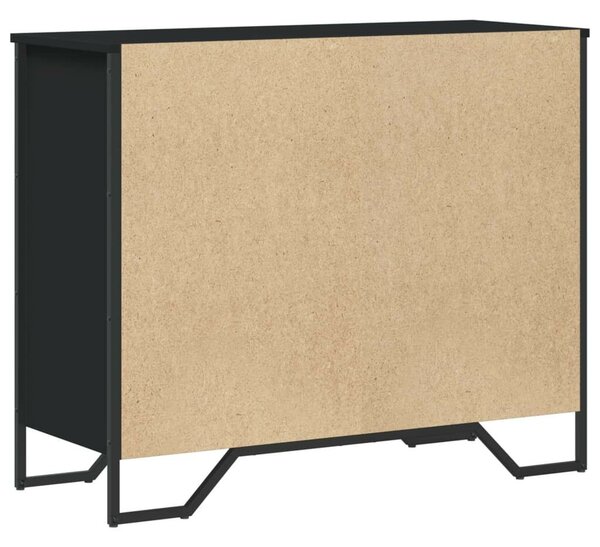 VidaXL fekete szerelt fa Komód 91 x 35,5 x 74,5 cm