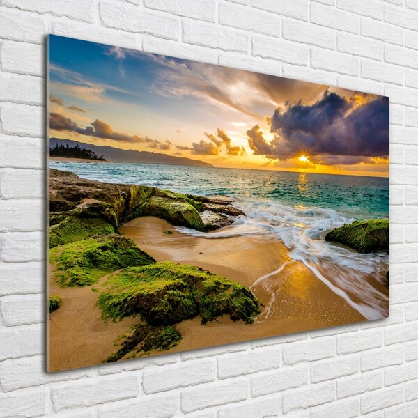 Üvegkép nyomtatás Sunset tengeren