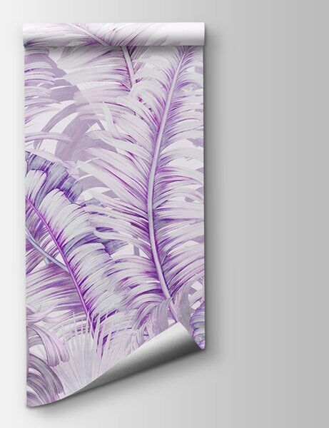 Fotótapéta Finom lila páfránypáfrány mintás design, Virágos fotótapéta, Népszerű fotótapéta, u94469v2 - Tapeko.hu