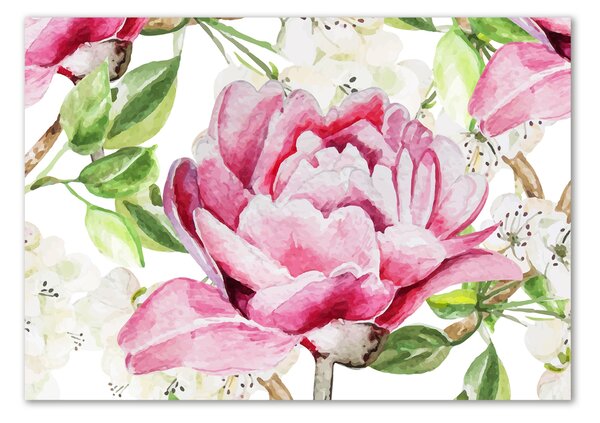 Akril üveg kép Peonies