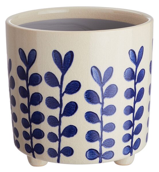 NEW DELFT kaspó, Ø 13,5 cm, kék virágos