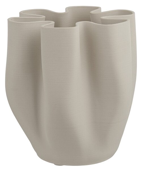 VISION 3D nyomtatott porcelán váza, fehér