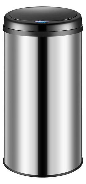 Deuba Érintésmentes szemetes USB-vel 40 l - ezüst