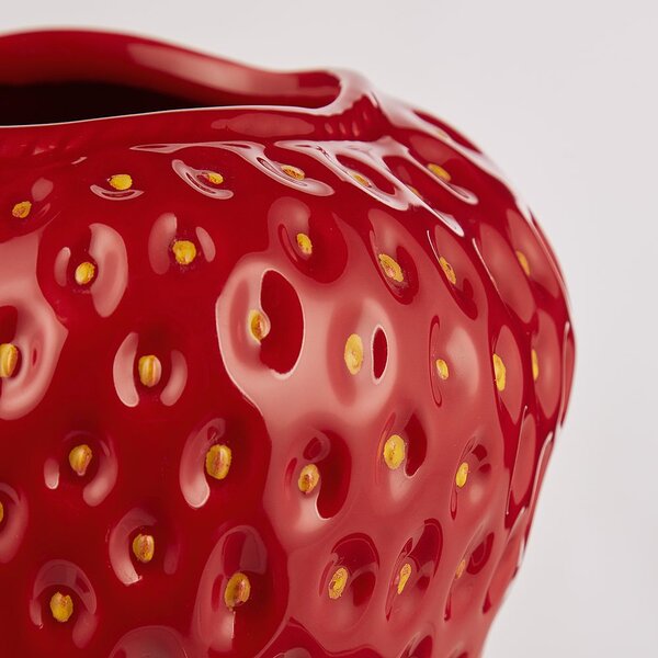 STRAWBERRY váza, piros 26,5 cm