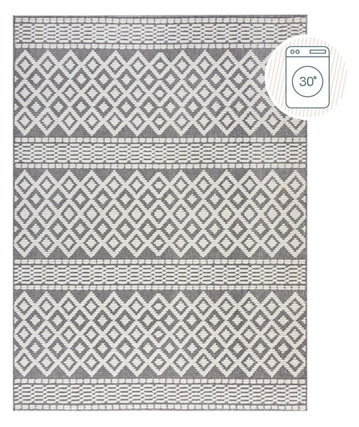 Szürke mosható zsenília szőnyeg 80x160 cm Jhansi – Flair Rugs