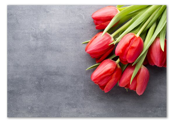 Akrilkép Piros tulipánok