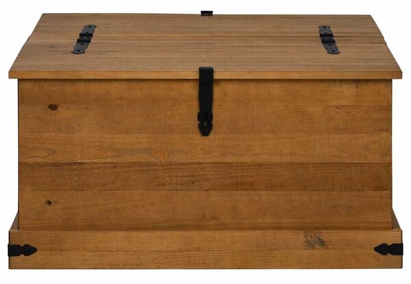 VidaXL tömör fenyőfa HALDEN tárolószekrény 91x91x47 cm