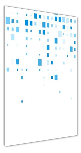 Üvegkép nyomtatás Kék négyzetek
