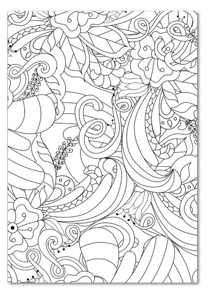 Egyedi üvegkép Háttér zentangle