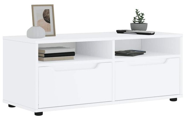 VidaXL VISNES fehér szerelt fa TV-szekrény 100x40x38 cm