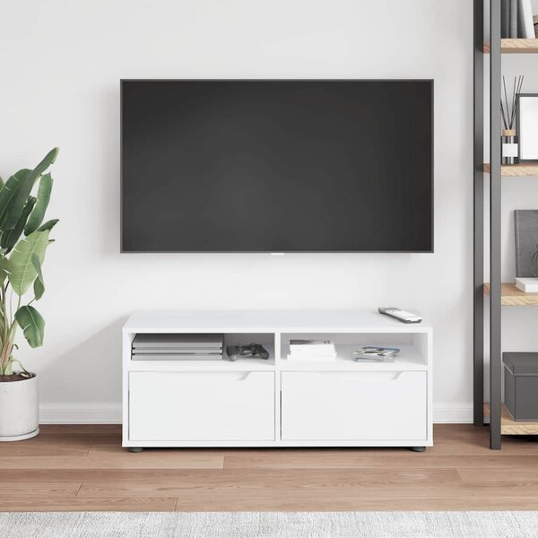 VidaXL VISNES fehér szerelt fa TV-szekrény 100x40x38 cm