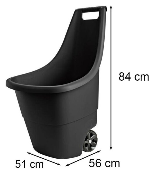 Easy go breeze műanyag kerti talicska 50 l